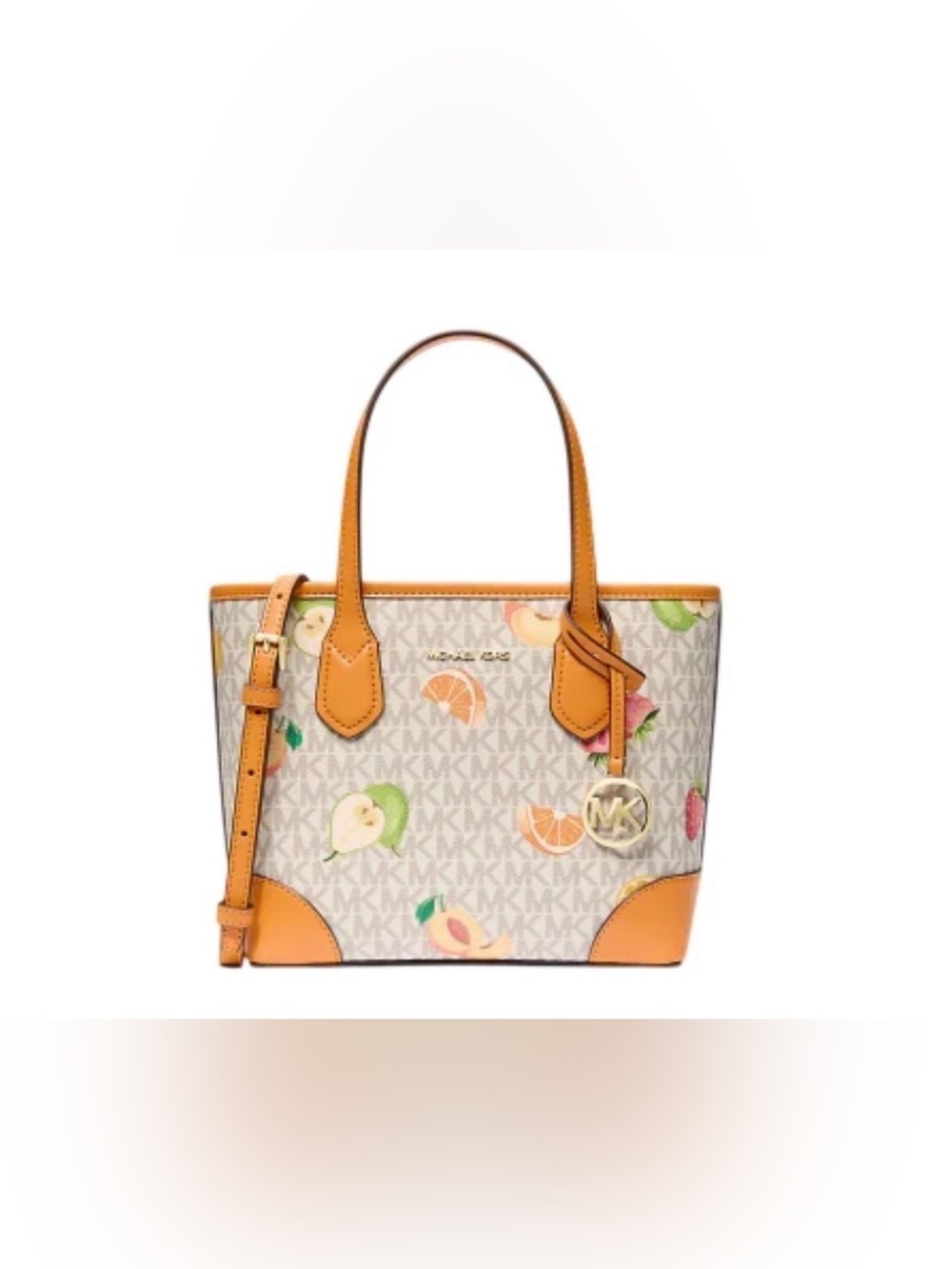 Michael Kors Orange Fruit-Print Tote Bag